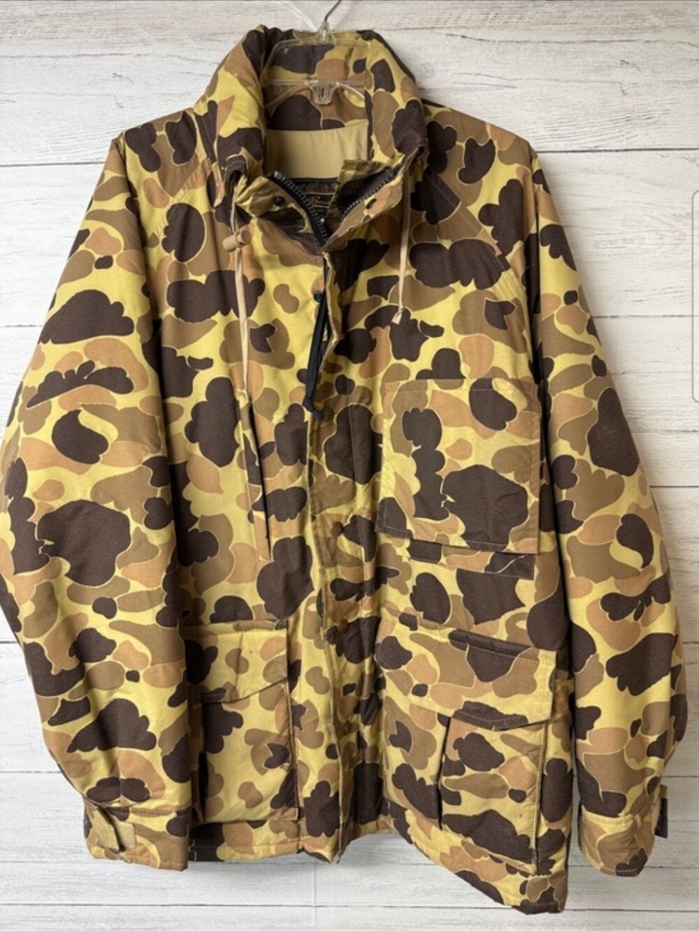 Men's Vintage Eddie Bauer Goretex Camouflage Field Jacket - Brown/Khaki XL